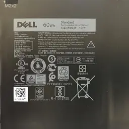 Акумулятор до ноутбука Dell XPS 13-9360 PW23Y, 60Wh (8085mAh), 6cell, 7.6V, Li-ion (A47313) - мініатюра 4