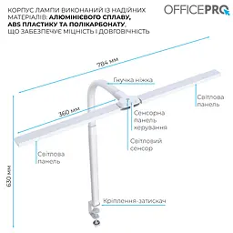 Лампа на монітор (Скрінбар) OfficePro SL210W (SL210W) - мініатюра 14