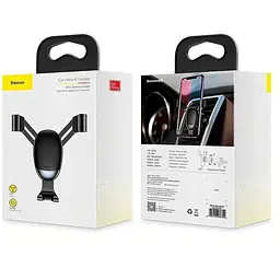Автотримач для телефона Baseus Mini gravity holder SUYL-G01 - мініатюра 3