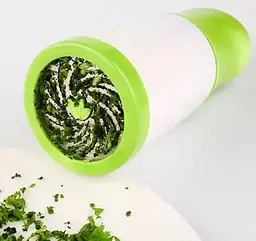 Млинок для зелені Herb Grinder 8296 6×7.3×17 см, ручний подрібнювач з нержавіючими лезами - мініатюра 2