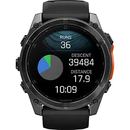 Смарт-годинник Garmin Fenix 8 AMOLED 51mm Slate Gray with Black Silicone Band (010-02905-00) [115050] - мініатюра 11