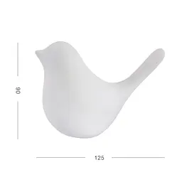 Декоративна статуетка MBM My Home Пташка біла (DH-ST-30 L WHITE) - мініатюра 2