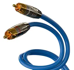 Міжблоковий кабель аналоговий інтерконнетект 2xRCA-2xRCA Melodika Sky Blue SB2-R15 Cable 1,5m - мініатюра 2