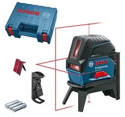 Лазерний нівелір Bosch GCL 2-50 Professional в чемодані з тримачем і 3 батарейками