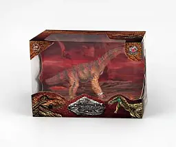 Фігурка динозавра червоно-сіра, Dino Toys, віконна коробка