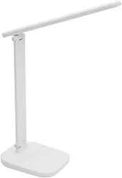Настільна LED-лампа White — сенсорне керування, регульований кут нахилу, USB живлення, Білий - мініатюра 2