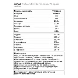 Передтренувальний комплекс Nutrend Endurosnack Солона карамель 75 г - мініатюра 3