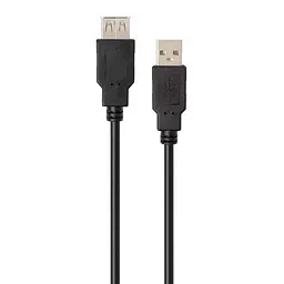 Дата кабель USB 2.0 AM/AF 1.8m Vinga (VCPUSBAMAF1.8BK) - мініатюра 2
