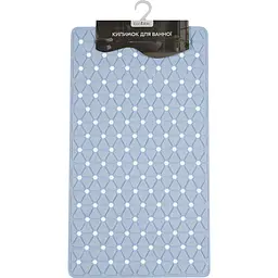 Килимок для ванної Eco Fabric Трикутники 68х37 см блакитний (6837-014) - мініатюра 3