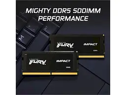 Модуль пам'яті Kingston FURY 16 GB SO-DIMM DDR5 5600 MHz Impact (KF556S40IB-16) - мініатюра 5