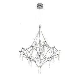 Люстра стельова LED Levistella 918L981 (600) CH, 25W, діаметр 600мм, три режими світла, метал, сучасний стиль