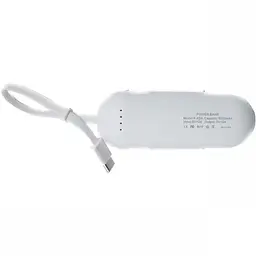 Дитячий павербанк Smart Power Bank Котик 5000 mAh White (11239) - мініатюра 4