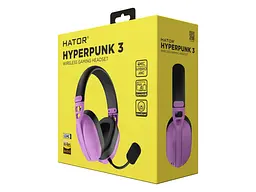 Навушники з мікрофоном Hator Hyperpunk 3 Wireless Cyber Violet (ESH19) - мініатюра 7