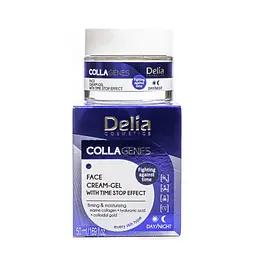Антивіковий крем-гель для обличчя Delia Cosmetics Collagenes з колагеном 50 мл