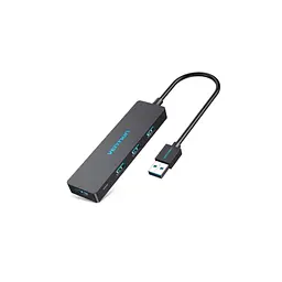 Концентратор Vention USB 3.0 to 4xUSB 3.0 0,15m black (CHKBB)
