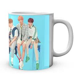 Кружка GeekLand Bangtan Boys BTS Яскраво-блакитний фон Турніки CP 04.473.948 - мініатюра 3