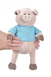 М'яка іграшка Same Toy Свинка в тільнику, 35 см (THT715) - мініатюра 3