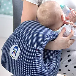 Подушка для годування Papaella Mini Горошок, 28х30 см, синій (8-31999) - мініатюра 11
