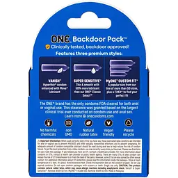 Презервативи One Backdoor Pack 3 шт. - мініатюра 2