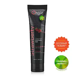 Оральний лубрикант Orgie Lube Tube Strawberry - зі смаком полуниці, 100 мл - мініатюра 2