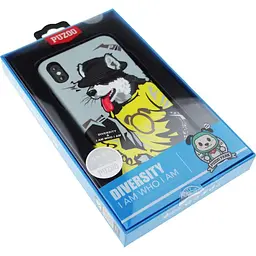 Чохол-накладка PUZOO TPU Glossy Surface IMD Hip Hop iPhone X RAP Alaskan Grey - мініатюра 2