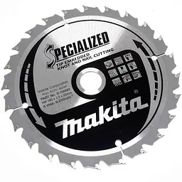 Диск пиляльний по дереву 165х20 мм 24T Makita Makblade Plus qulet cutting B-09391