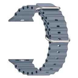 Силіконовий ремінець на смарт-годинник для Apple Watch 38,40,41,42 mm, Ocean Band, stone lotus blue, зі зручною застібкою, для годинника епл вотч, спортивний, ArmorStandart (ARM74236)