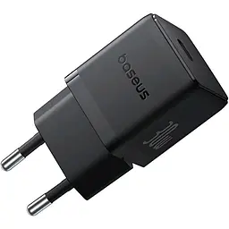 Мережевий зарядний пристрій Baseus Palm Fast Charger Type-C 30W P10111605113-00 Black - мініатюра 2