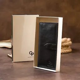 Чоловічий шкіряний гаманець GRANDE PELLE 9х18х1,5 см acs0016023 - мініатюра 9