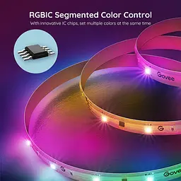 Уцінка. Стрічка світлодіодна розумна Govee H618С LED Strip Ligh 10 м RGBIC WI-FI/Bluetooth біла (H618C3D1)  - мініатюра 5