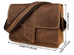 Чоловіча шкіряна сумка Vintage 30,5х22х7,5 см sum0012440 - мініатюра 2