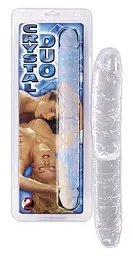 Двосторонній фалоімітатор Orion Crystal Duo Double-Dong, 34х3.8 см (прозорий)