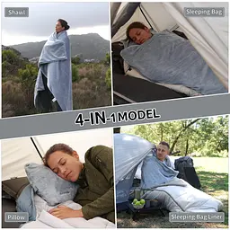 Спальник 4в 1 Naturehike (CNK2300SD022) світло-сірий - мініатюра 4