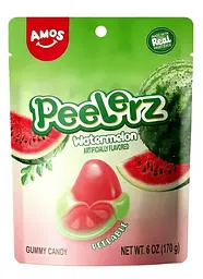 Желейні цукерки Amos Peelerz Peelable Watermelon Gummy Candy 170г