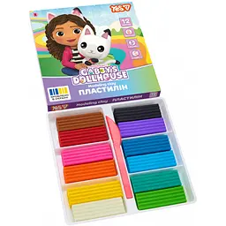 Пластилін Yes Gabby Dollhouse 12 кольорів 240 г (540729) - мініатюра 2
