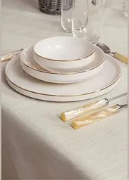 Скатертина Cotton Box Plain - Cream 155х220 см поліестер TC303375943 - мініатюра 2