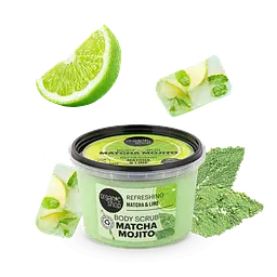 Скраб для тіла Matcha Mojito Освіжаючий Матча та лайм Organic Shop 250 мл