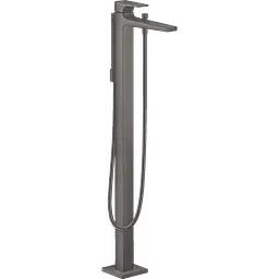 Змішувач Hansgrohe Metropol для ванни підлоговий Brushed Black Chrome 32532340 Шліфований чорний хром