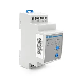 Реле контролю фаз CHINT NJYB3-14 AC220V, 3F4P, Захист U+ (120%) *Us/U- (80%) *Us, Затримка 2с, 1CO+1NO