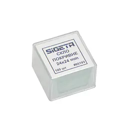 Покривне скло SIGETA 24x24 мм, 100 шт. (65193)
