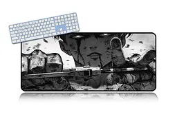 Великий килимок для мишки WorkPlaceShop Anime Атака Титанів Леві 1200 x 500 мм