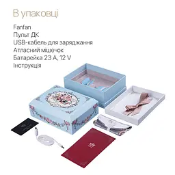 Смартвібратор для пар Zalo Fanfan set Royal Blue, пульт ДК - мініатюра 8