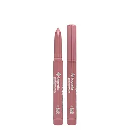 Помада-олівець для губ водостійка Bogenia Velvet Waterproof Matte, 006 Stellar Сіро-рожева