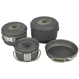 Набір посуду Bo-Camp Explorer 4 Pieces 19 Hard Anodized сірий/зелений (DAS302733) - мініатюра 2