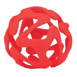 Силіконовий прорізувач Nuby Tuggy Teething Ball М'ячик, червоний (6836red)