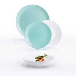 Сервіз DIWALI LIGHT TURQUOISE & WHITE, 18 предметів Luminarc kuh0016233