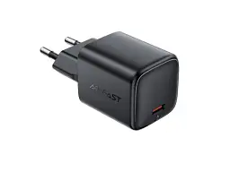 Мережевий зарядний пристрій Acefast A119 Fast Charge Wall Charger GaN 45 W Black (6974316285007) - мініатюра 2