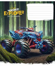 Зошит загальний Школярик Star Super Monster у лінію 12 аркушів 30 шт. (012-3293L) - мініатюра 3