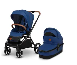 Універсальна коляска 3 в 1 Lionelo Mika Blue Navy, синій (LO-MIKA 3IN1 BLUE NAVY) - мініатюра 2