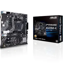 Материнська плата ASUS PRIME A520M-K (Prime A520M-K) (Socket AM4, AMD A520, Micro-ATX) - мініатюра 5